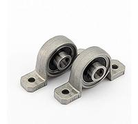 Delaman Pillow Block Ball Bearing, 2Pcs KP004 Ball Mounted Pillow Block Insert Bearing Flange Bore Auto Self Adjust Center Mounted Support (Size : 20mm)