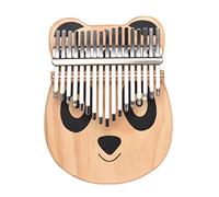 Delaman Pinewood Portable 17-Key Piano, Pinewood with Carry Bag, Tuning Hammer, Cleaning Cloth, Stickers, Musical Gift for Beginners and Children