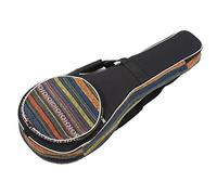 Delaman Portable Mandolin Bag Mandolin Bag, Portable Ethnic Style Musical Instrument Bag, Adjustable Shoulder Strap, Thickened Design for Easy Carry, Suitable for Mandolins and Accories