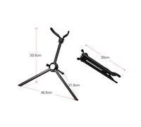 Delaman Portable Tenor Saxophone Stand, Stainl Steel Foldable Sax Floor Holder with Carry Bag, Compatible with Alto and Tenor Saxophones, Lightweight Design