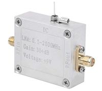 Delaman RF Wideband Amplifier RF Amplifier Wideband Low Noise Module, Gain Amplification Electronic Components for Radio Frequency Applications, Compact Design, High Performance