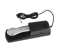 Delaman Sustain Foot Pedal Metal Sustain Foot Pedal, Anti-Slip, Tension Adjustable, Compatible with Digital Pianos and Keyboards, Suitable for Hand Roll and 61 Key Roll Up Pianos