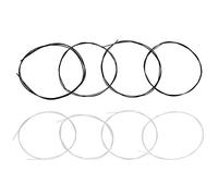 Delaman Ukulele String Ukulele Replacement Strings, 2 Sets of 27 Inch Black and White Nylon Strings for Ukulele Instrument Accory