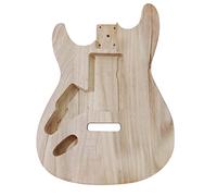Delaman Unfinished Electric Maple Guitar Barrel Body, Polished Wood Type, Replacement Part for DIY Electric Guitar, Maple Bass Body, Instrument Accories