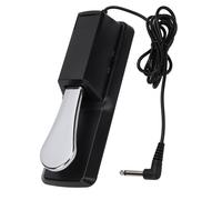 Delaman Universal Sustain Pedal for Digital Piano and Electronic Keyboards, Metal and ABS Construction, Portable Piano Pedal Extender, Musical Instrument Accories