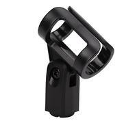 Delaman UniversalMIC Clip Simulation Old Fashioned Microphone Model, Retro Style Mic Prop Set with Stable Base, Artificial Fur Microphone Windshield Cover for Boya MM1, Silver