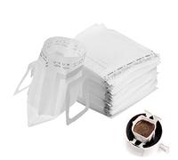 Delamiya Pack of 100 Coffee Filter Camping, Drip Coffee Bag with Hanging Ear, Coffee Tea Drip Filter Bags, Portable Coffee Paper Filter for Most Cups, Travel, Camping, Home, Office