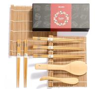 Delamu Bamboo Sushi Making Kit 9 in 1 for Sushi Beginners