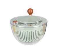 Delan 5L Salad Spinner - Large Lettuce and Vegetable Dryer, BPA-Free Washer with Quick-Stop Button & Easy Drainage, Green