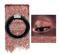 DE'LANCI Bown Glitter Eyeshadow,Brown Nudes Shimmer Eye Shadows Highly Pigmented Make-up,Cream Warm tone Eyeshdaow Waterproof & Long Wearing,Vegan&Talc Free #15