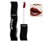 DE'LANCI Goth Red Lips Gloss - Goth Red Lip Makeup Moisturising, Dirtproof & Waterproof, Vegan, Cruelty-Free, Non-Sticky, Shiny Finish for Gothic Makeup Bold Vampire Looks & Daily Wearing Ways #02