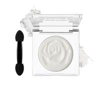 DE'LANCI Single Pearl White Eyeshadow Palette, White Matte Basic Eyeshadow Makeup, Waterproof Well-Pigmented Vegan Long Lasting Eye Shadow, Ghost Bride Makeup, Vegan #02