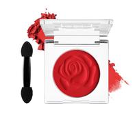 DE'LANCI True Red Matte Eyeshadow, Single Highly - Pigmented Red Eyeshadow, Long - Lasting, Smooth, for Halloween & Gothic Makeup (Includes a makeup brush) #05