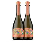 Delância Sparkling Pale Rosé Wine infused with Pomegranate & Rosemary | (2 x 75 otanical Sparkling Wine, Infused Rosé Wine, Wine Gifts for Women, 10% ABV