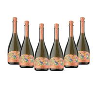 Delância Sparkling Pale Rosé Wine infused with Pomegranate & Rosemary | (Case of 6 x 75 otanical Sparkling Wine, Infused Rosé Wine, Wine Gifts for Women, 10% ABV