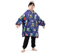 Delanhon Youtuber Gamer Merch Fleece Oversized Hoodie Blanket for Kids Boys Girls Wearable Warm Sweatshirt Teens Children (Onsize, Purple)