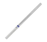 Delanie 3/32" Small Cylinder Bit, Carbide Nail Drill Bit for Professional Nail Tech, R-Cut Head Mini Slender Barrel Bit for Preparing Nail Surface and Cuticle Work - Medium Grit
