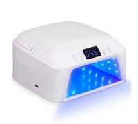 Delanie LED UV Nail Lamp for Gel Polish, Professional Nail Dryer with Dual Displays front & back, 71pcs Lamp Beads, UV Lamp for Gel Nails with 4 Timer Setting and Automatic Sensor for Salon & Home Use