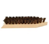 DELARA Large wooden dirt brush with strong coconut fibres for removing coarse dirt from shoes, wellies, hiking boots etc. Made in Germany.