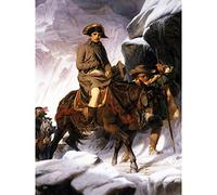 Delaroche Napoleon Crossing Alps Painting Premium Wall Art Canvas Print 18X24 Inch