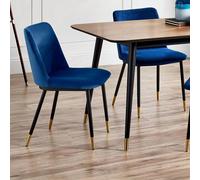 Delaunay Dining Chair - Set of 2 - Blue Fabric