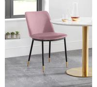 Delaunay Dining Chair - Set of 2 - Pink Fabric