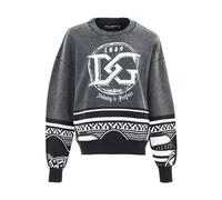 Délavé Sweatshirt with 'Nobody is Perfect' Print - male - Dolce & Gabbana - Sweatshirts - Black - XS - Sweatshirts & Hoodies XS