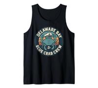 Delaware Bay Blue Crab Shirt Retro Sailor Crew Delaware Tank Top