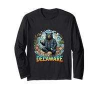 Delaware Coastal Bear Nautical Ocean Style Long Sleeve T-Shirt