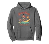 Delaware Dewey Beach Surfer DE Surfing Beach Vacation Pullover Hoodie