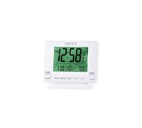 Delaware Digital Alarm Clock Radio Controlled Dual Couples Alarm Date & Temperature Display White