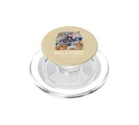 Delaware The First State Beach Lighthouse Crab Peach PopSockets PopGrip for MagSafe