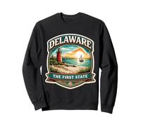 Delaware The First State Souvenir Visitor Memorabilia Trip Sweatshirt