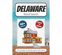 Delaware Word Search Book: Puzzles With Easy to Read Print about History, Landmarks & More | 6x9 inches 110 pages | Gift for Vacations, Holidays, Leisure