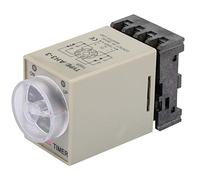 Delay ON Time Relay, AH3-3 AC 110V 0-10 Seconds Knob Control Timer Relay Delay ON Time Relay with Base AC 110V