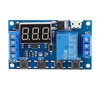 Delay Relay Board, Cycle Timing Circuit Switch Timer Delay Trigger Module 6 to 30V Micro USB 5V JZ-801