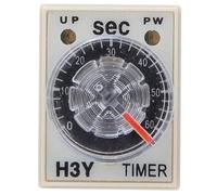 Delay Timer H3Y-4 12/24VDC 220VAC With Base Socket Power-on Delay Rotary Knob 1-60Sec 1-60Min Timing Time Relay 14Pins