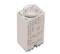 Delay Timer Relay H3Y 2 Reliable 220VAC 10 Second Time Control Switch for Industrial Panels DIN Rail Mount Silver Screw Connector 1 Pack