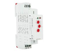 Delay Timer Relay, Multifunction Adjustable 0.1s to 10 Days SPDT LED Indicator DIN Rail Mount for Control Panels Industrial Automation AC DC 12V to 240V 35mm 1 Pack