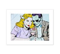 Delberghe Graffiti Zombie Coney Island USA Canvas Wall Art Print