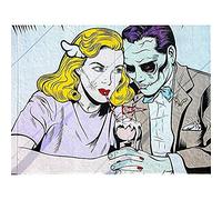 Delberghe Graffiti Zombie Coney Island USA Canvas Wall Art Print