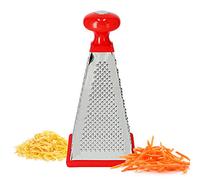 Delcasa DC1662 4-Sided Box Cheese Grater, Stainless Steel, White
