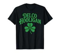 Delco Hooligan Irish Delaware County Pennsylvania Clover T-Shirt