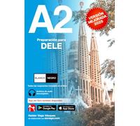 DELE A2 Preparación. Nueva versión DELE. BLANCO Y NEGRO: Audio descargable + Claves y transcripciones.