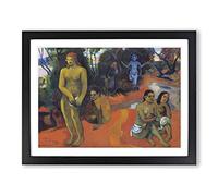 Delectable Waters By Paul Gauguin Classic Painting Framed Wall Art Print, Ready to Hang Picture for Living Room Bedroom Home Office Décor, Black A3 (46 x 34 cm)