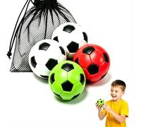 DELEE 4PCS Foam Football Soft Sponge Soccer Ball for Indoor Outdoor Play Lightweight Durable Water Ball Swimming Pool Beach Balls Perfect for Games Fun Sport for Adults Boys Girls of All Ages (7cm)
