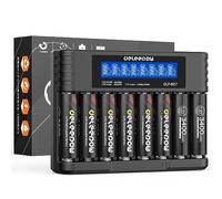 Deleepow Rechargeable AA Lithium Batteries 1.5V 3400mWh 8 Count AA Rechargeable Batteries with Charger 1500 Cycles