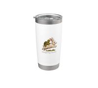 Delegating Cardio Funny Turtle Bunny Cottagecore Stainless Steel Insulated Tumbler