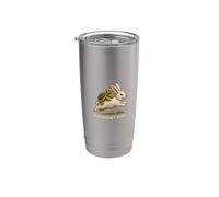 Delegating Cardio Funny Turtle Bunny Cottagecore Stainless Steel Insulated Tumbler