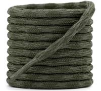 DELELE 2 Pair Round Wave Shape Non Slip Heavy Duty and Durable Outdoor Climbing Shoelaces Hiking Shoe Laces Shoestrings, 31 Army Green, 94 inch (240CM)